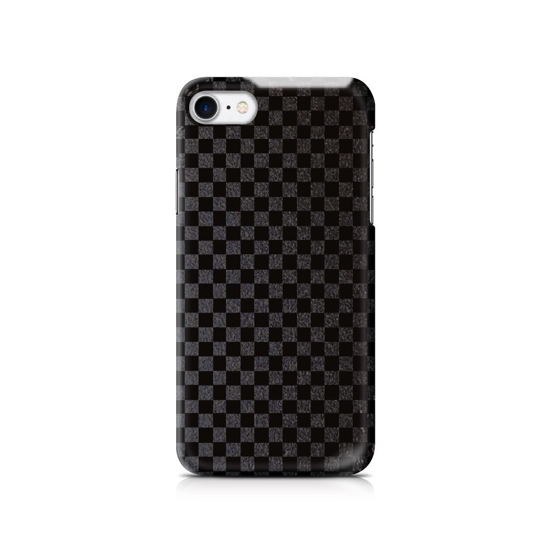 市松模様 - 和風 立体型 iPhoneケース / T012000K【Three-dimensional