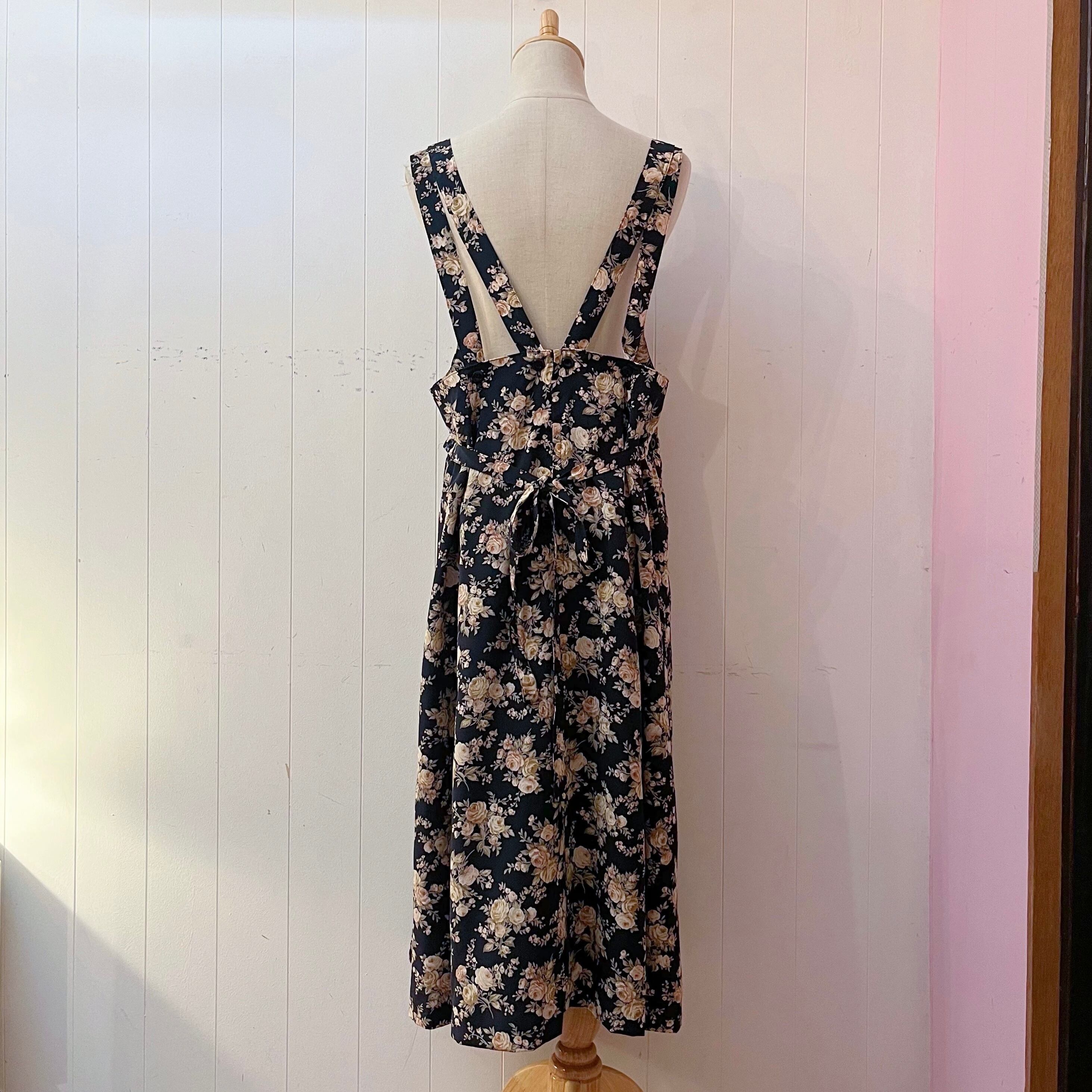 rose double ribbon jumper skirt