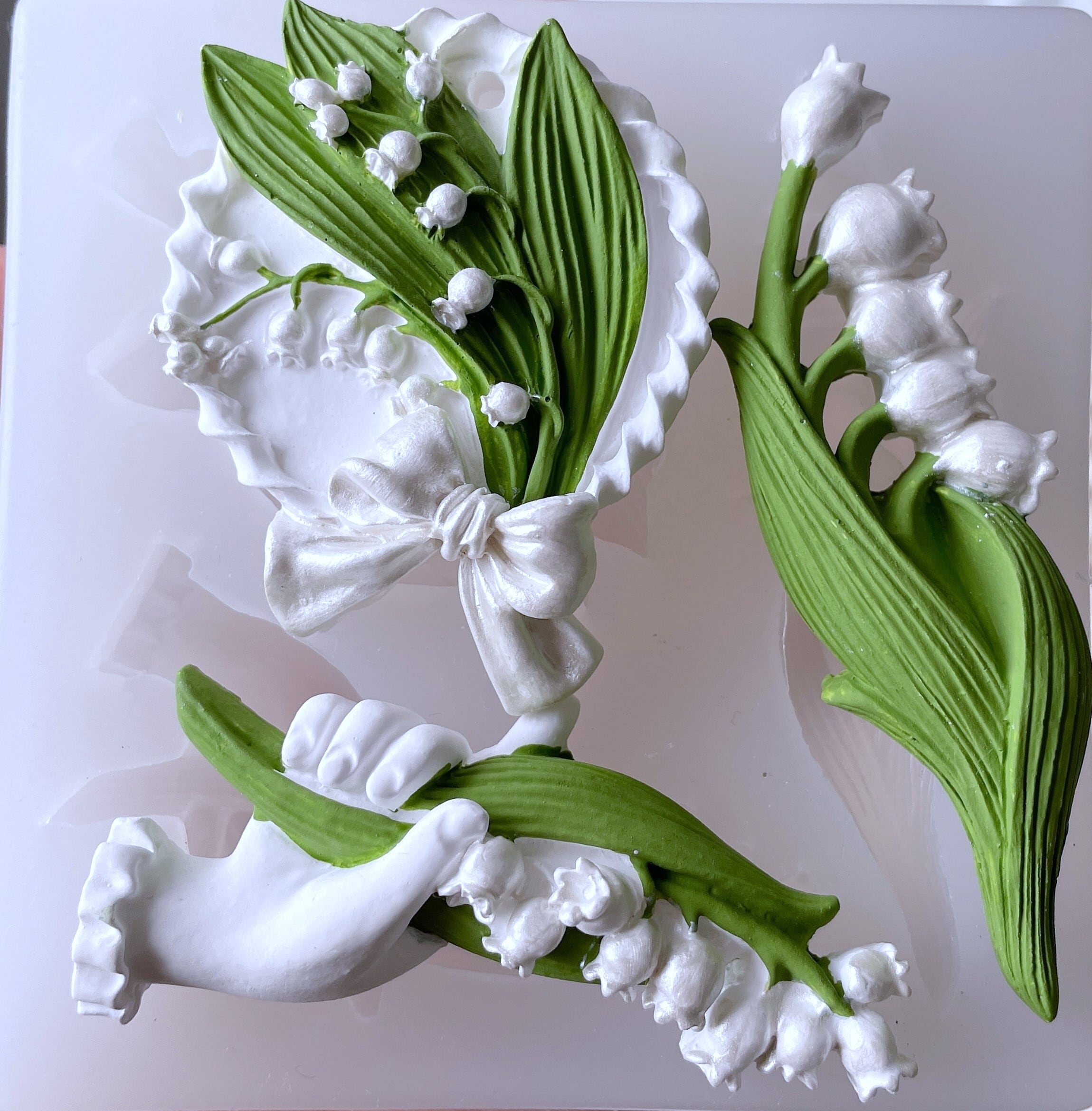 すずらん (3種類SET) シリコンモールド | シリコンモールド・クレイ