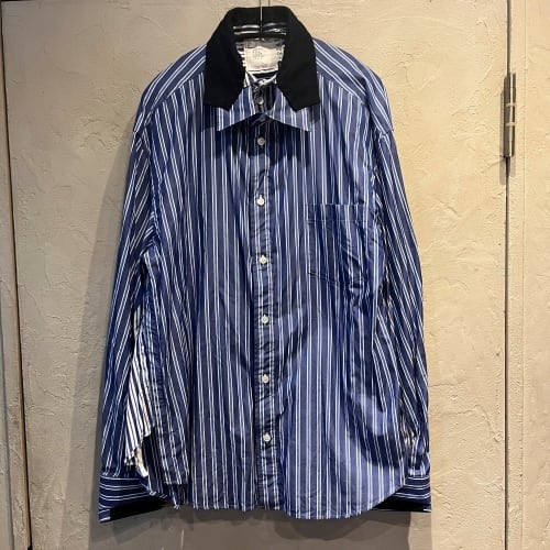 sacai サカイ 20SS Layered poplin striped shirt ポプリン sacai サカイ 20SS Layered poplin striped shirt ポプリン