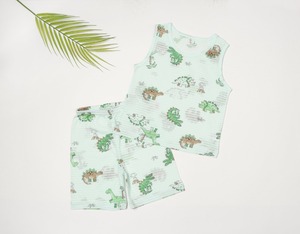 [Mellisse] Sleeveless top jacquard undergarment (Dinosaur Country) / [멜리스] 민소매자가드내의(공룡나라)