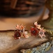 USA VINTAGE TRIPLE FLOWER DESIGN EAR CLIPS/アメリカ古着トリプルお花デザインイヤリング