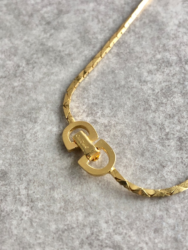 Christian Dior クリスチャン ディオール ネックレス ゴールド vintage ヴィンテージ オールド 4mzmkr