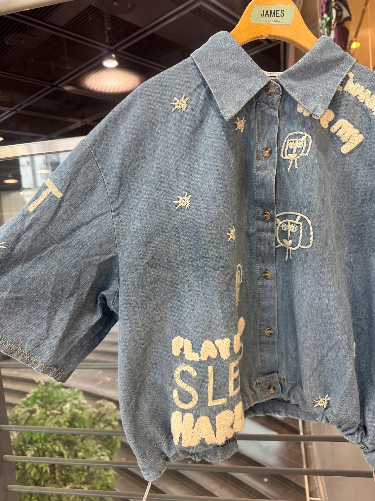 HARDER フェイス刺繍シャツ