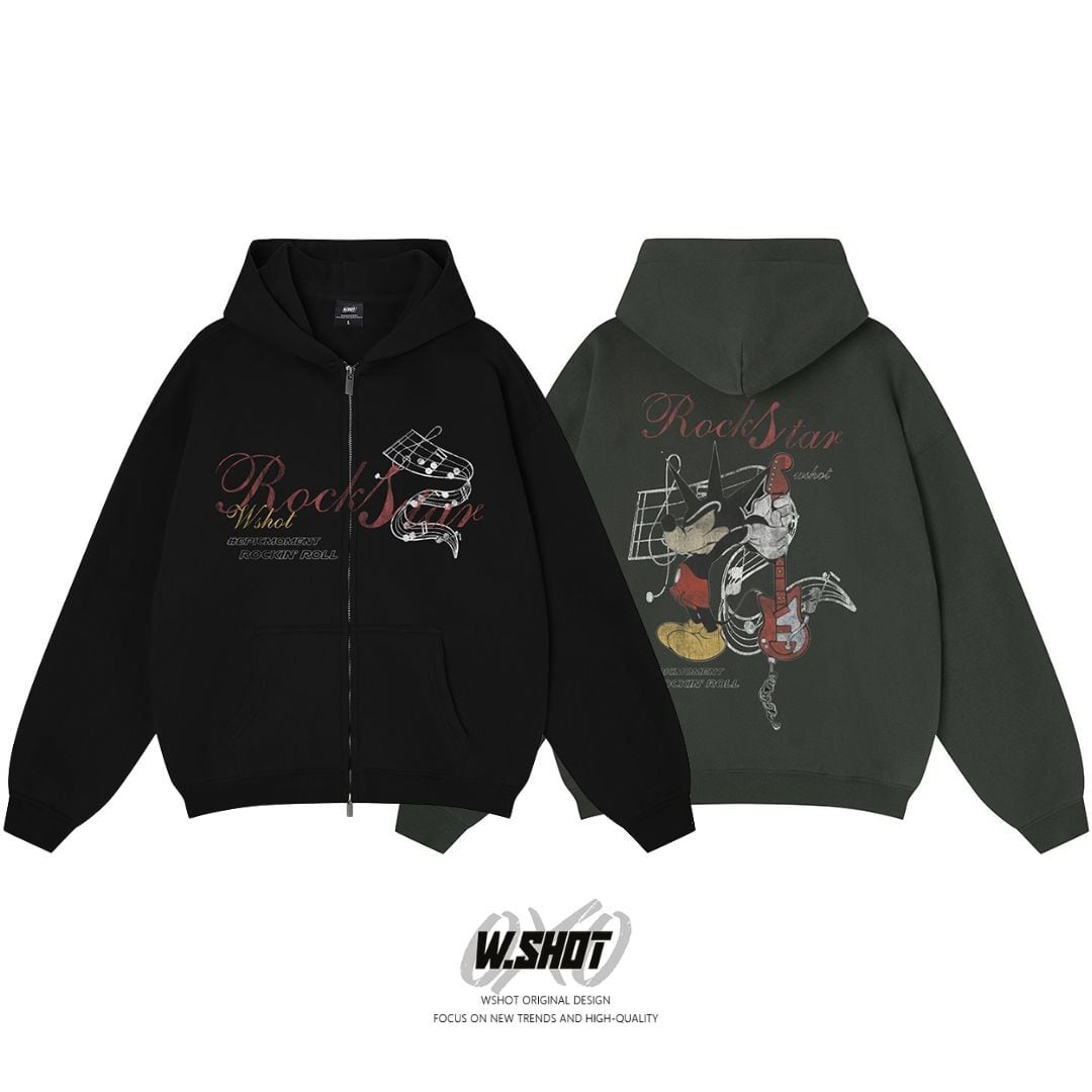 WSHOT Original RockStar Zip Hoodie WS130 | wshot