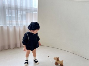 【bebe nine】ベビーアンバースーツ ブラック 70〜90cm 240847