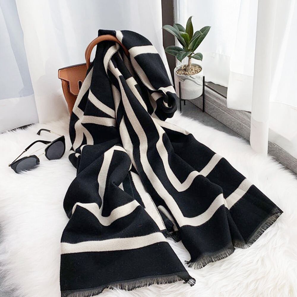 大判 リバーシブル マフラー レディース 秋冬 防寒 保温 ストール おしゃれ 大人 かわいい 大きめ カジュアル きれいめ 大人可愛い 大人女子