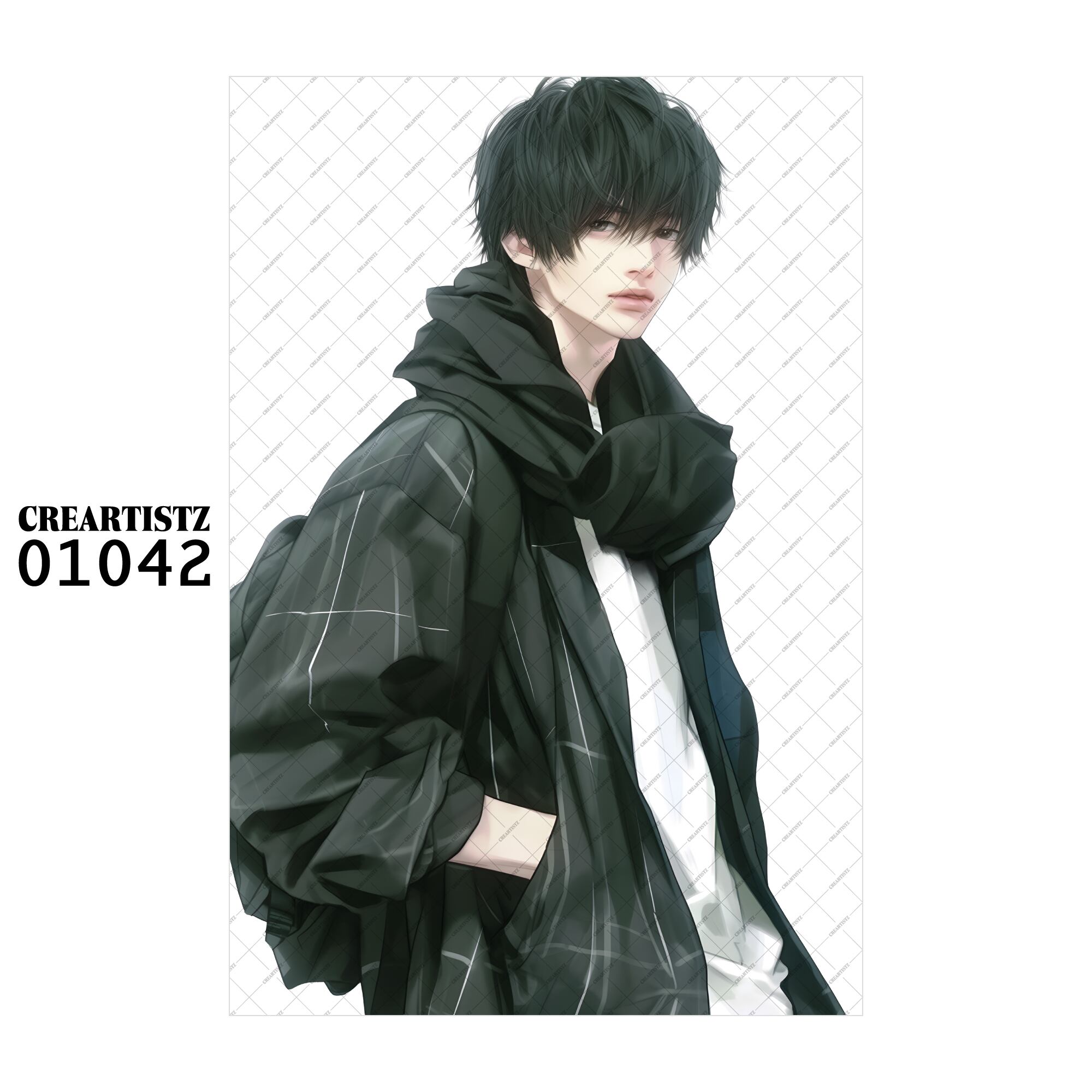 01042 ボーイ クール オリジナル ペーパー/ステッカー 4枚セット CREARTISTZ