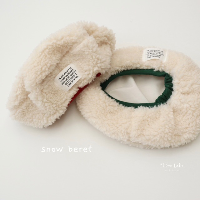 【即納】snow beret
