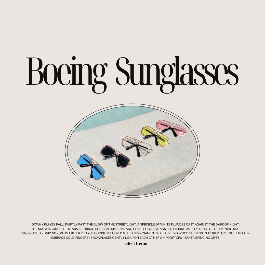 【seenii】Boeing Sunglasses (5 colors)