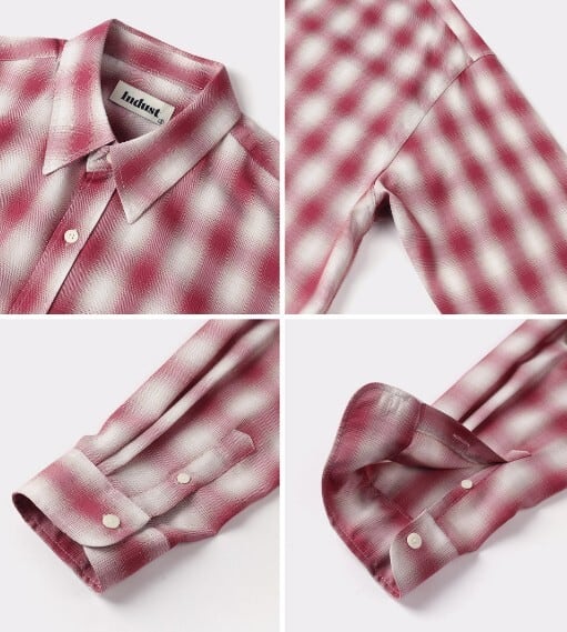 ☆RIIZE ウォンビン 着用！！【INDUST】4SEASON OMBRE CHECK SHIRTS