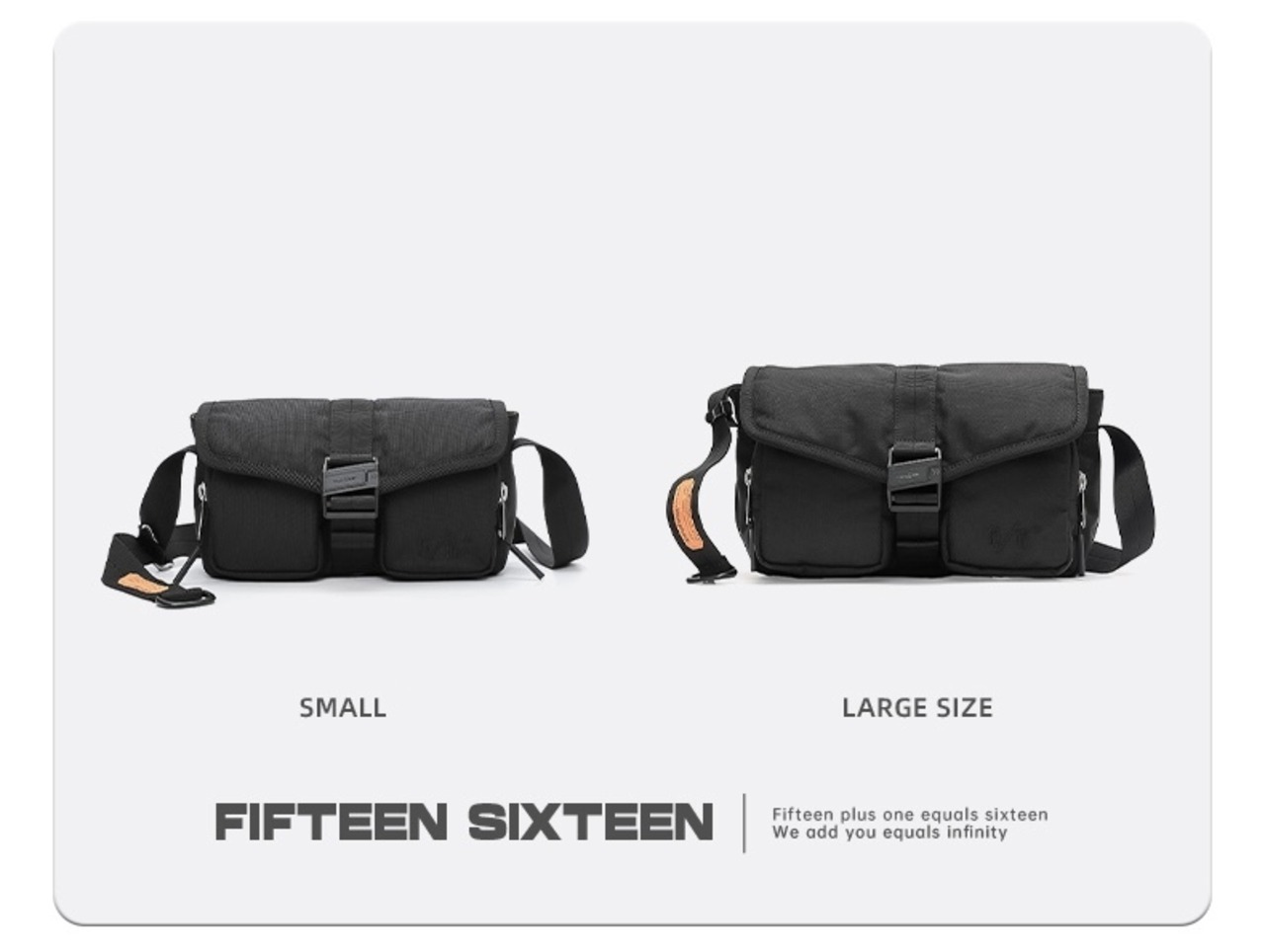 15/16 コーデュラナイロンFIDLOCK®ショルダーバッグ ラージサイズ