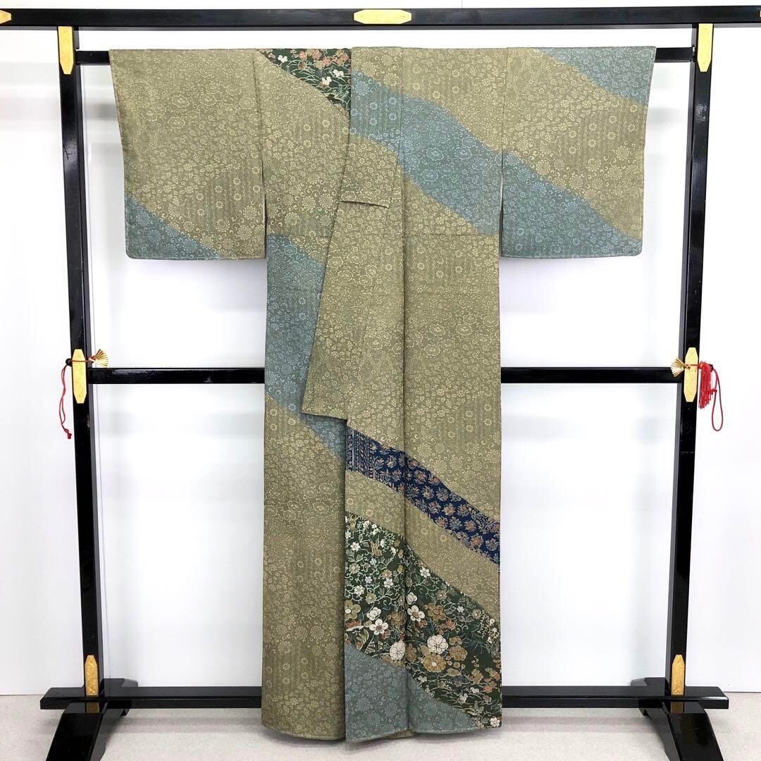 訪問着 川村久太郎 金通し 美しい花唐草模様 K-3225 - 訪問着 訪問着 川村久太郎 金通し 美しい花唐草模様 K-3225 - 訪問着