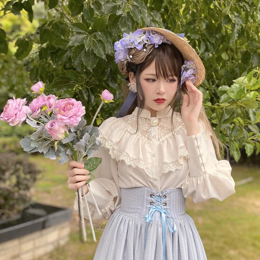 ロリータ クラシカルロリータ ハイウエスト ロングスカート コルセット