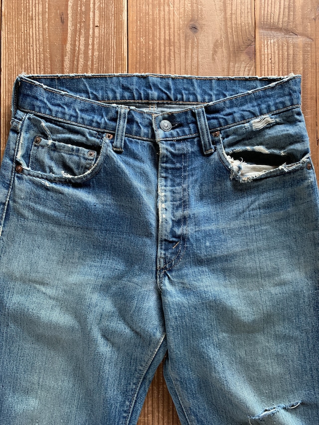 70's Levi's 505 シングル デニムパンツ 良雰囲気 実寸(31x28位)