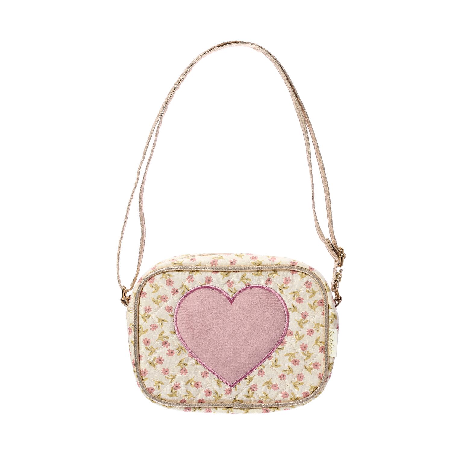 G2408P-Patchwork Heart Bag-PINK