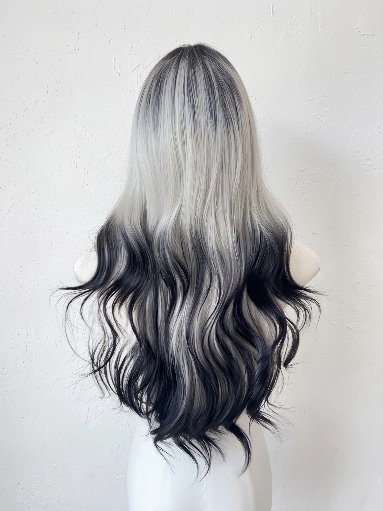 Basic - 狐カラー Black×Gray【商品番号 1028】レースフロントなし×