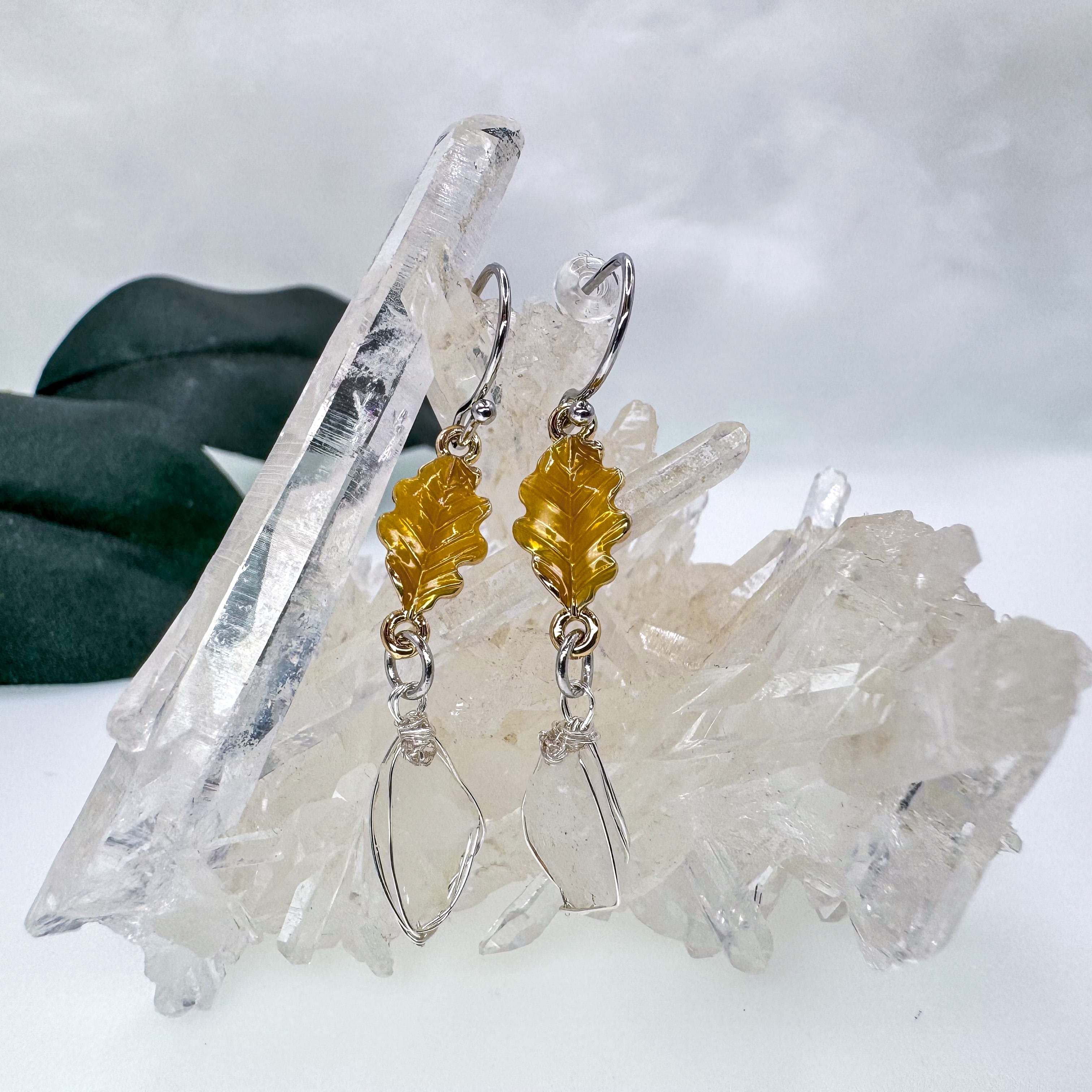 高千穂水晶ピアス・イヤリング | sunday shop〜宮崎水晶アクセサリー〜