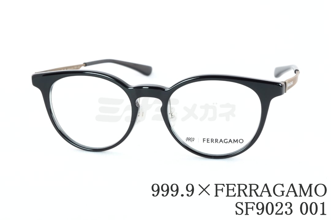 新品 Ferragamo フェラガモ ブランド メガネ 眼鏡 ハーフリム チタン 