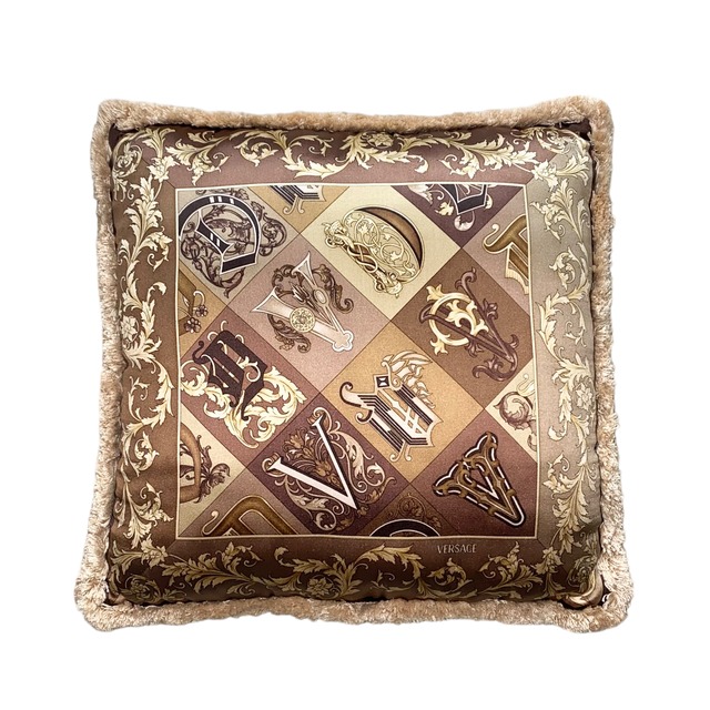 VERSACE silk cushion