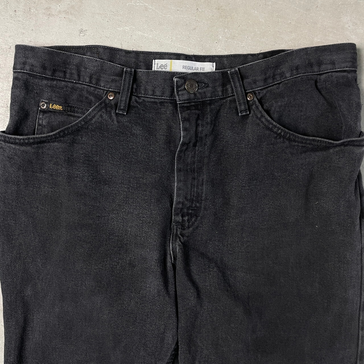 00年代 Lee リー ブラックデニムパンツ REGULAR FIT メンズW36 古着 