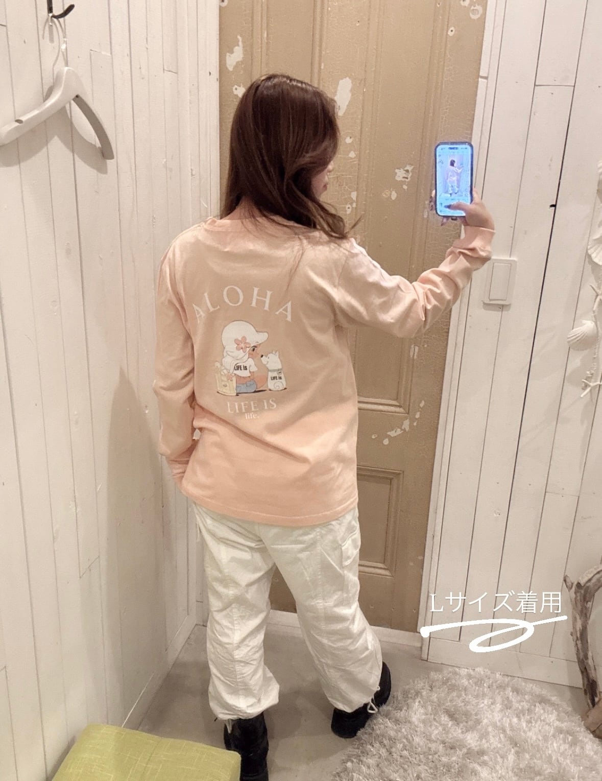 LIFE is × mapuaコラボ Lani ロンT ¥7,990(8,789)