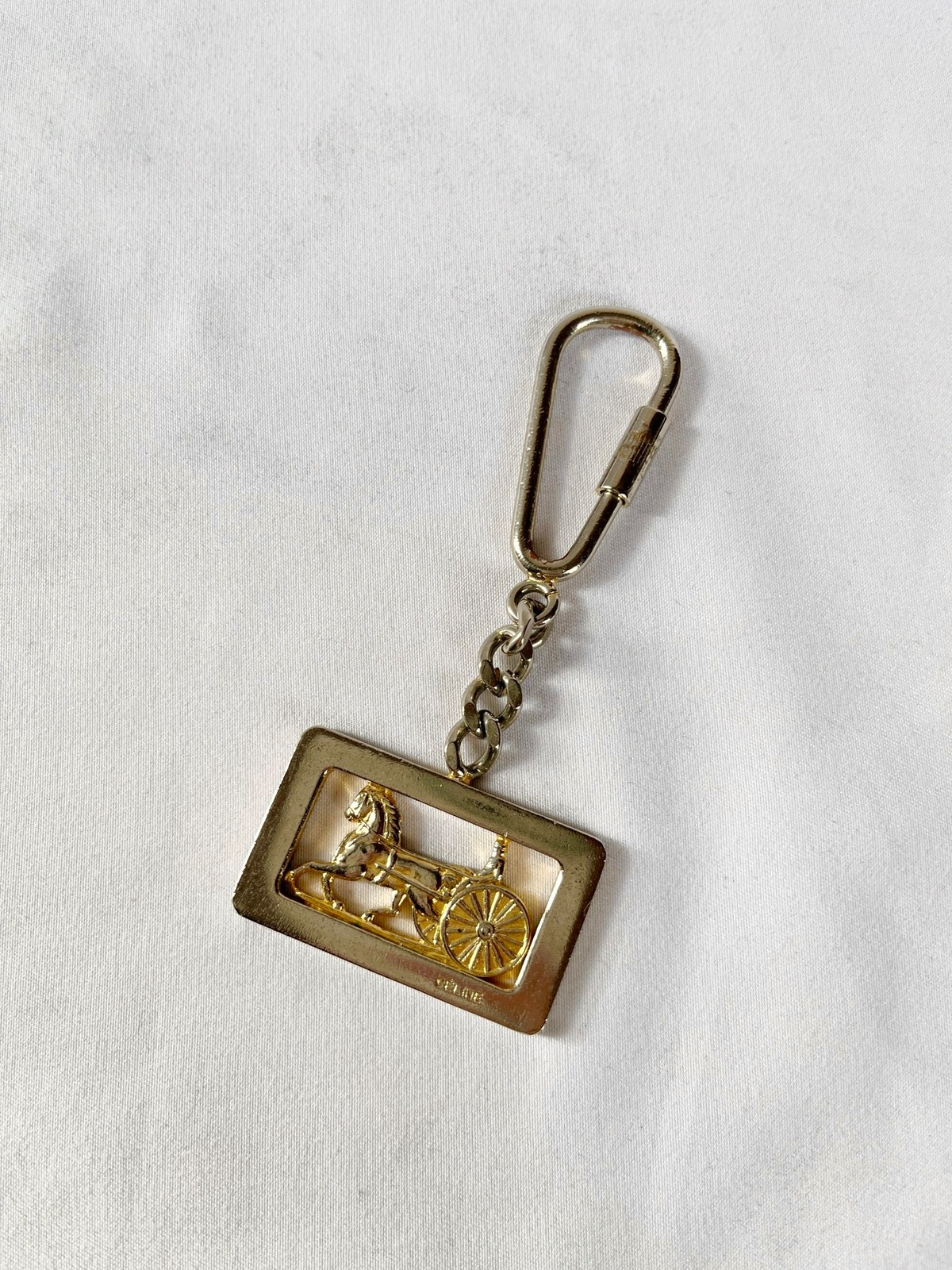 CELINE 80's“Horse Carriage”Metal Key Charm | CARBOOTS