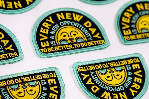 Tad Carpenter x Oxford Pennant "Every New Day" Embroidered Patch