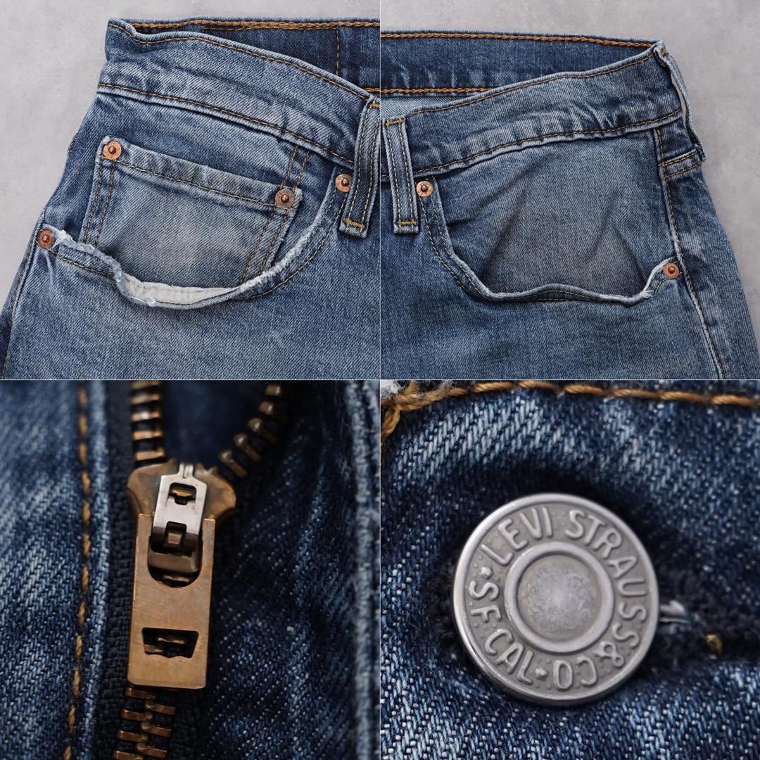 リーバイス502 Levis W34 ダークブルーデニム 青 パンツ 14136 | fuufu