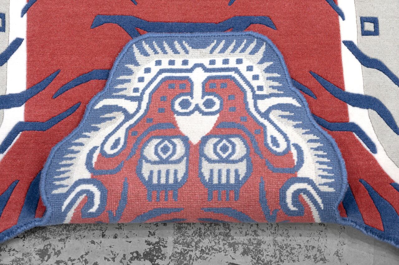 Tibetan Tiger Rug 《Lサイズ•ウール・オリジナル3・ブレイブ Tibetan Tiger Rug 《Lサイズ•ウール・オリジナル3・ブレイブ