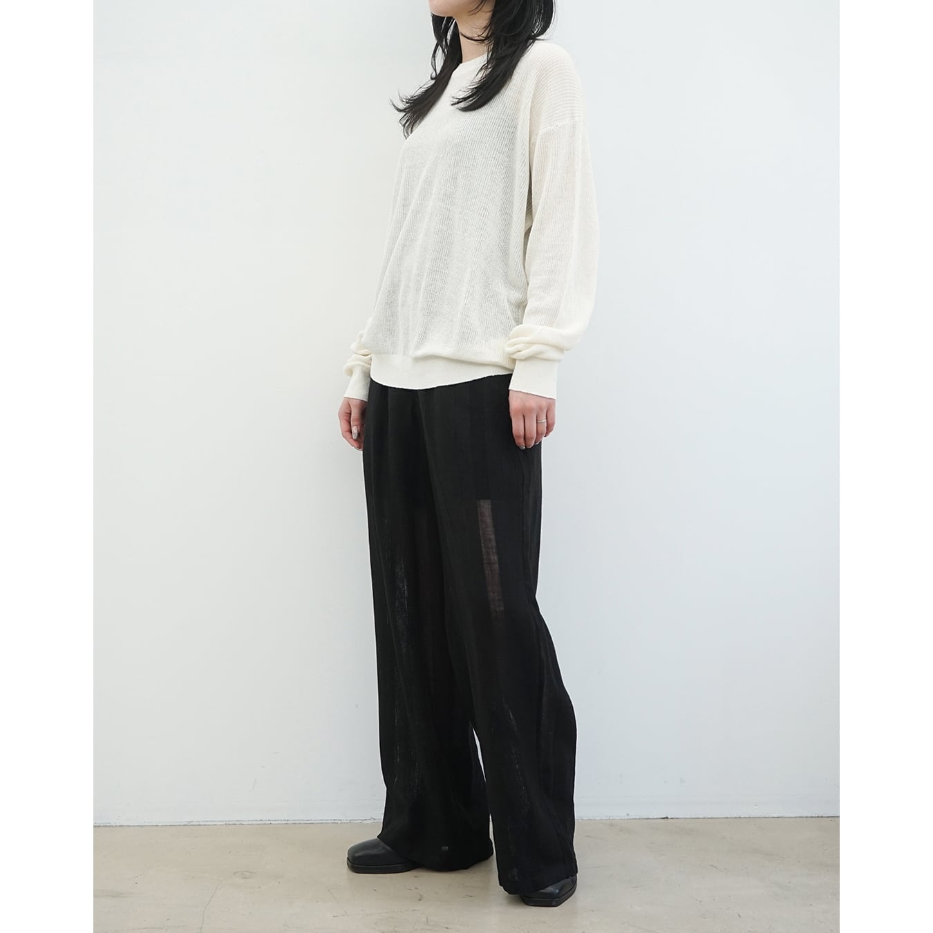 Nomàt] (ノマット) N-LE-P-01 Straight PT/Linen Stripes | Clique