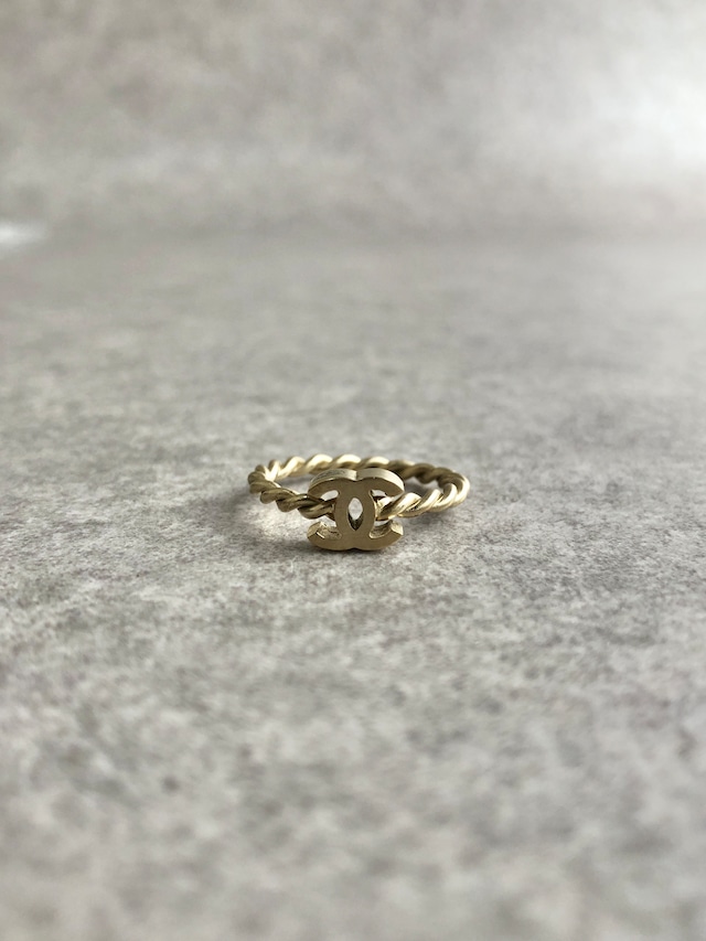 CHANEL シャネル 指輪 ゴールド ココマーク ツイスト vintage ヴィンテージ オールド 3gb3t5