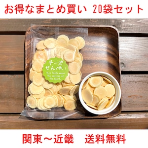 【お得なまとめ買い】チーズせんべい 100g入り × 20袋【関東～関西送料無料】