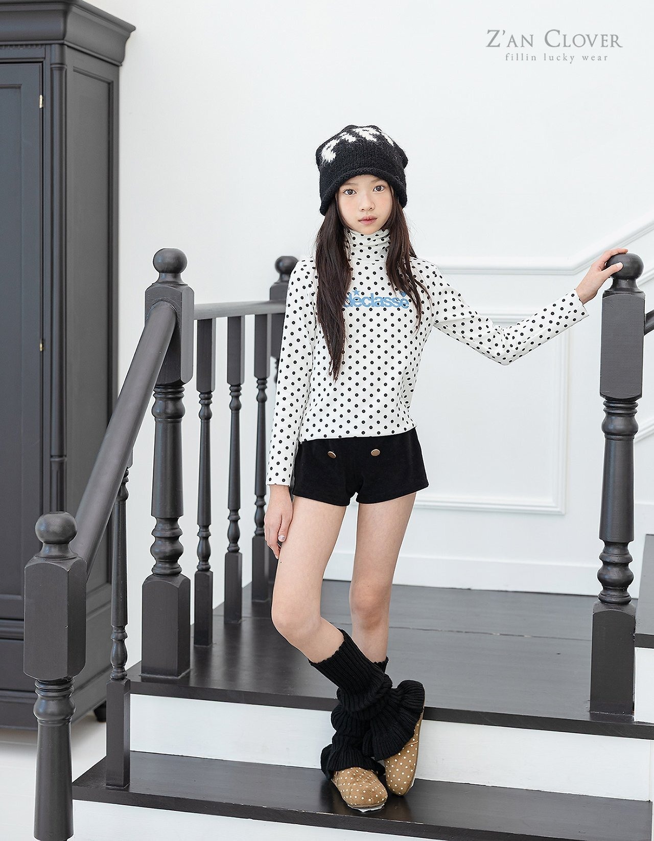 ZAN CLOVER［取寄］frill knit leg warmer 26winter
