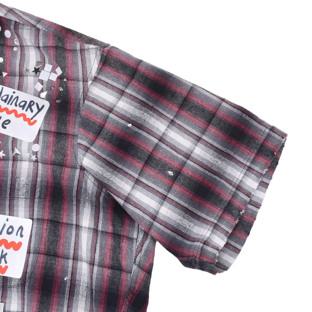 Maison MIHARA YASUHIRO】H/S CHECK SH w STICKER | AYIN