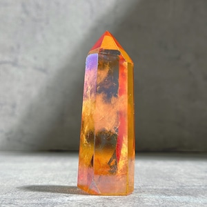 透明感◎オレンジオーラクォーツ タワー13◇ Orange Aura Quartz ◇天然石・鉱物・パワーストーン