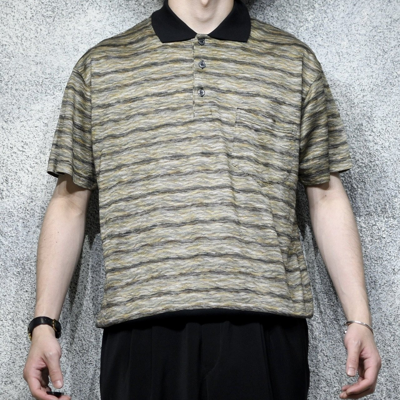 pattern polo shirt