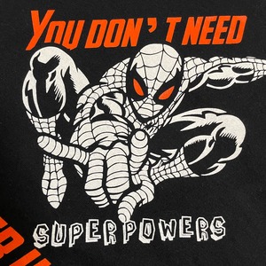 【GILDAN】スパイダーマン プリント Tシャツ ロゴ 黒t 半袖 2X-LARGE ビッグサイズ US古着