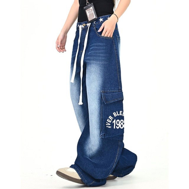 star point drawstring denim　スターポイントドローストリングデニム　J1420