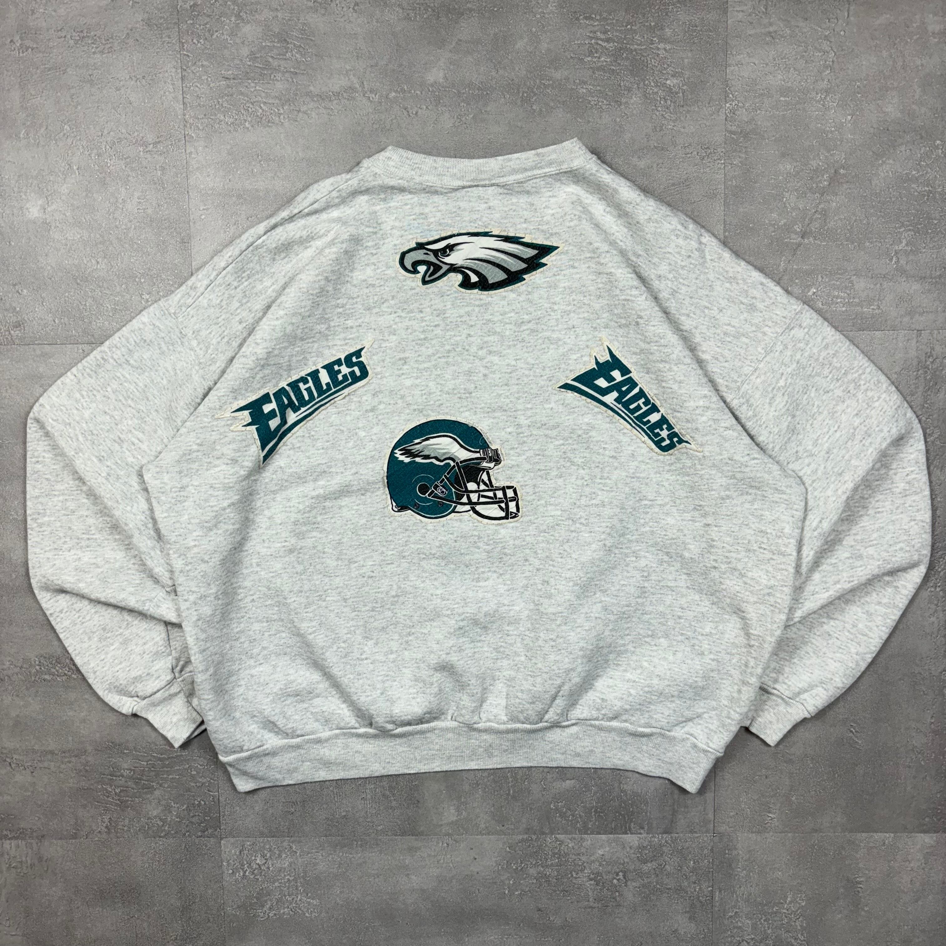 《XXL》Hanes ヘインズ フィラデルフィア・イーグルス プリント スウェット 短丈 90年代 No.4205