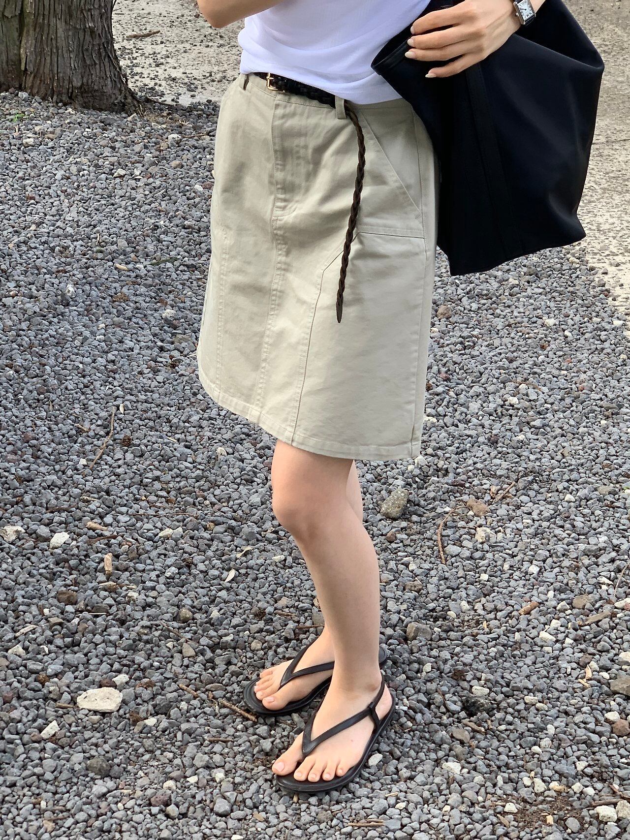 (予約) verveine / Margot Fatigue Midi Skirt