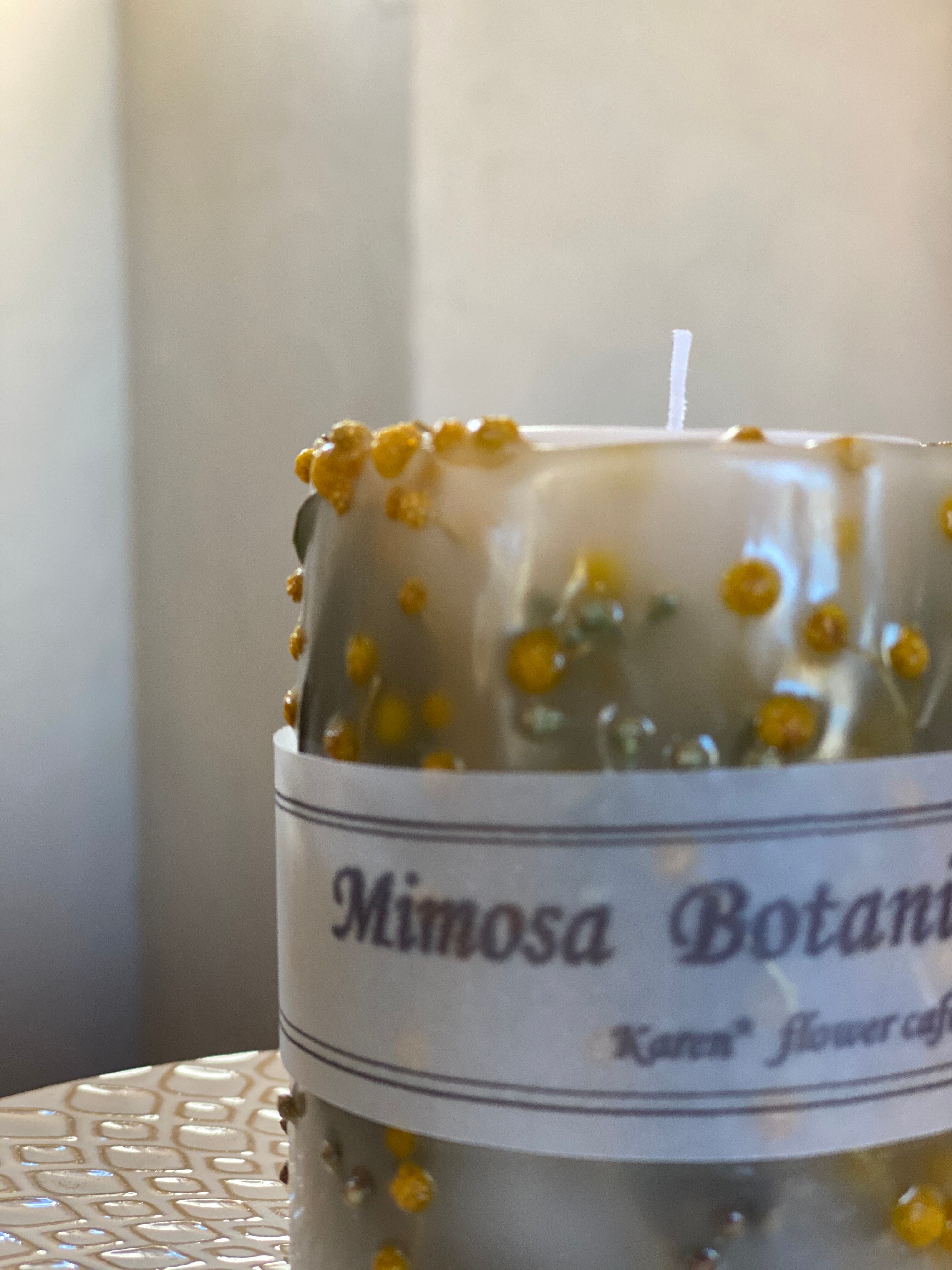 ミモザのボタニカルキャンドル Karen ミモザのボタニカルキャンドル Karen