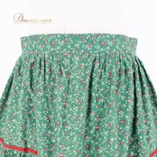 フォークダンス 衣装 スカート グリーン系 花柄 小花柄 緑 赤 チロリアン チロルスカート カントリー かわいい 華やか ふんわり ダンス衣装 イベント ステージ 練習 レッスン レッド系