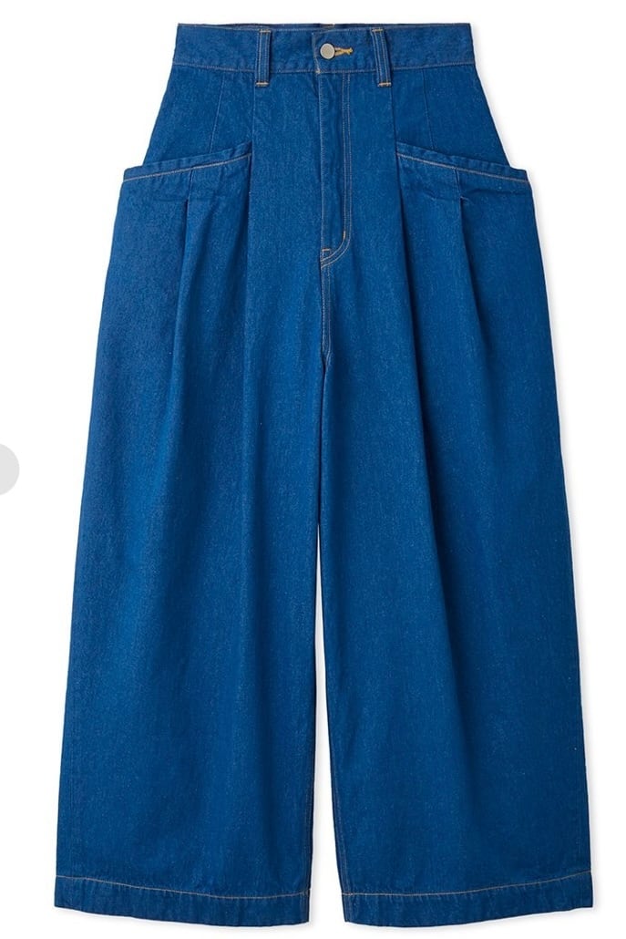 null. pocket design denim pants ポケットデザインデニムパンツ Blue