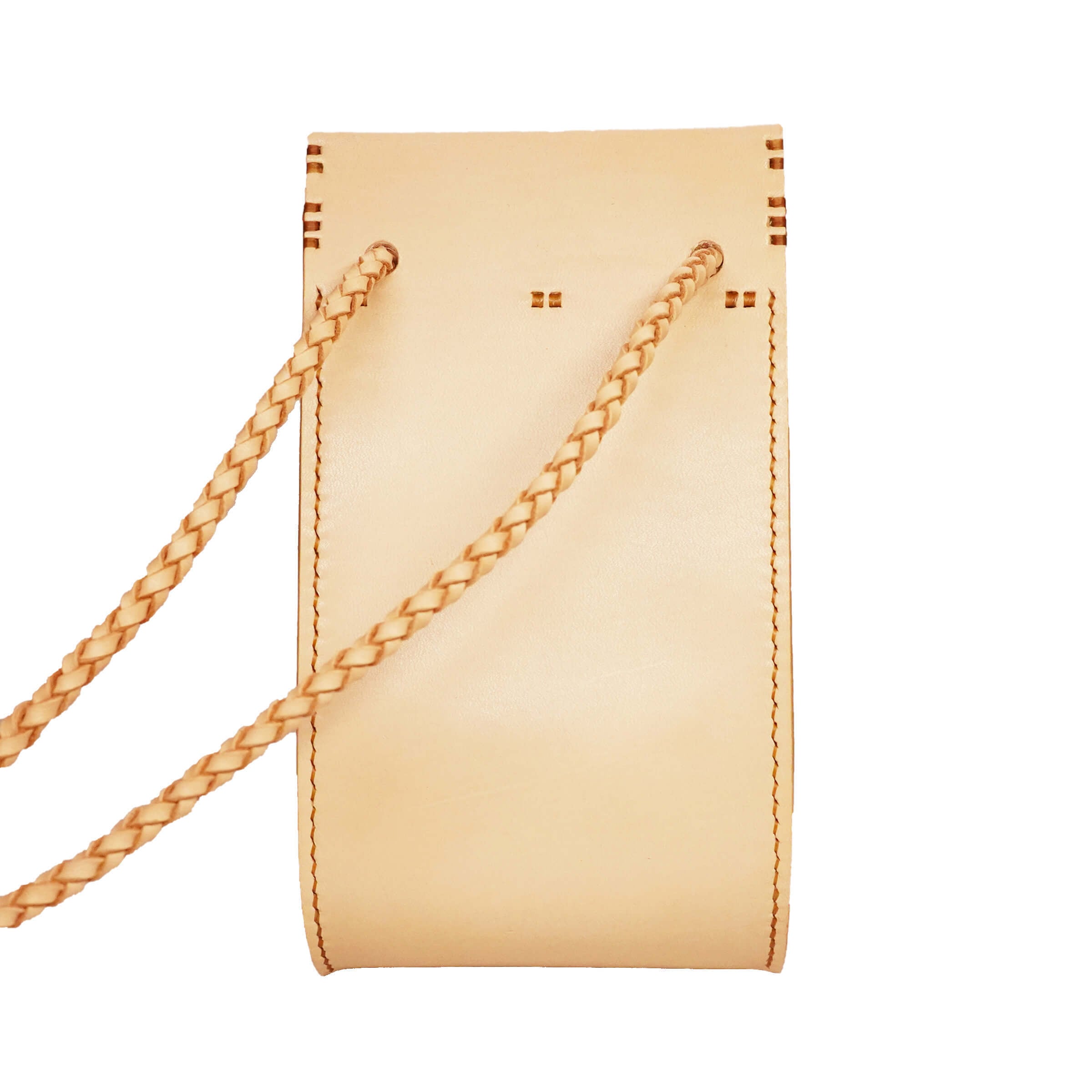 肩掛け袋 編み紐 牛ヌメ革 | lore + needles / ロー・アンド