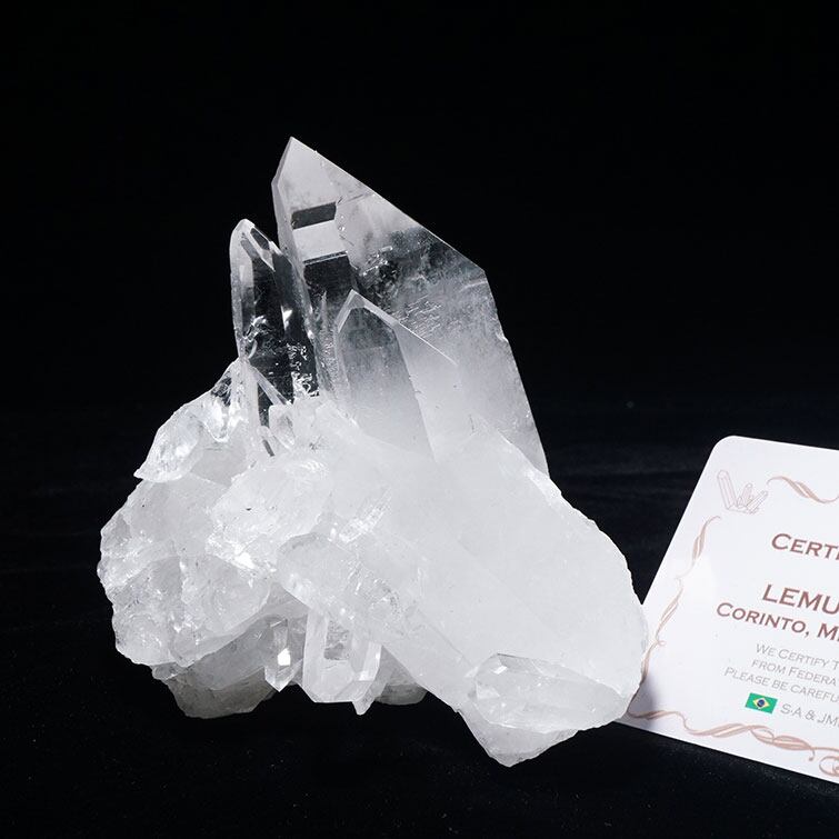 水晶 クラスター ブラジル ミナスジェライス州 コリント産 レムリアンシード 証明書付属 一点物 282-344