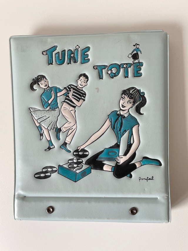 【アメリカ】レコードトートバッグ / TUNE TOTE (ブルー)