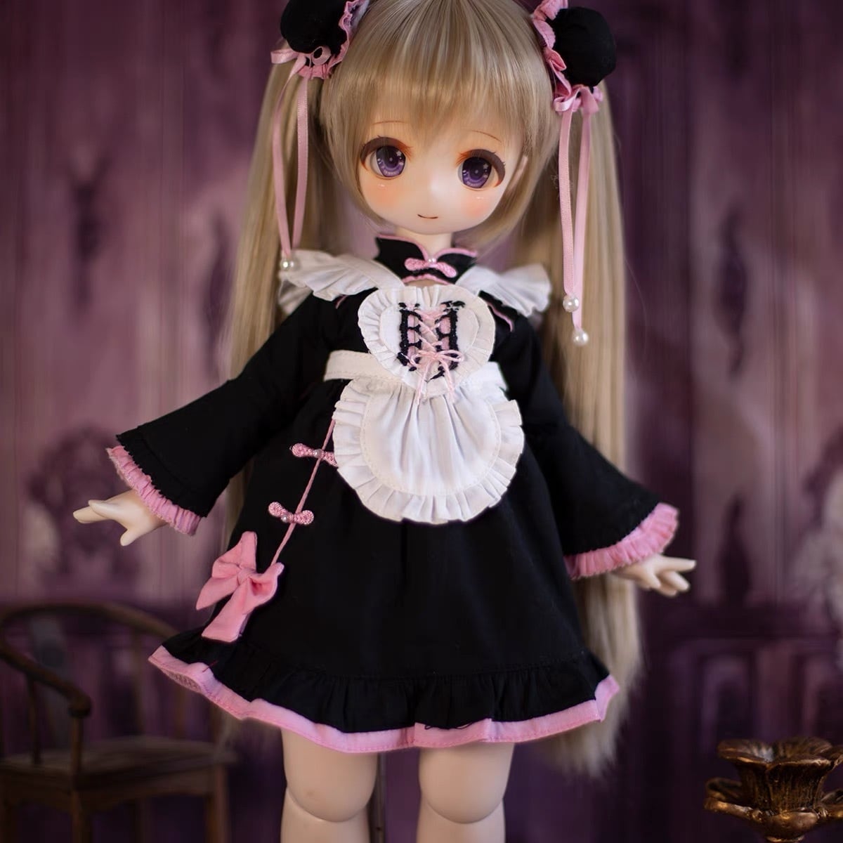 衣装セット！チャイナ服 メイド 洋服 服 BJD 1/3 1/4 1/6 球体関節