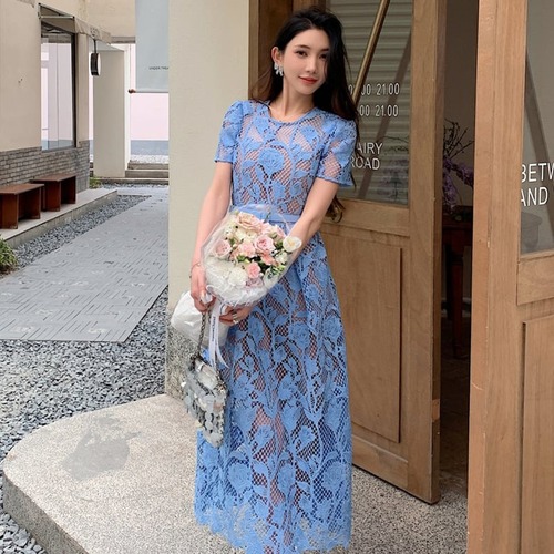 送料無料 パーティードレス 結婚式 お呼ばれドレス 結婚式のお呼ばれ 20代 30代 40代 フォーマルドレス 袖あり 結婚式 ワンピース 膝下 ワンピース 二 1