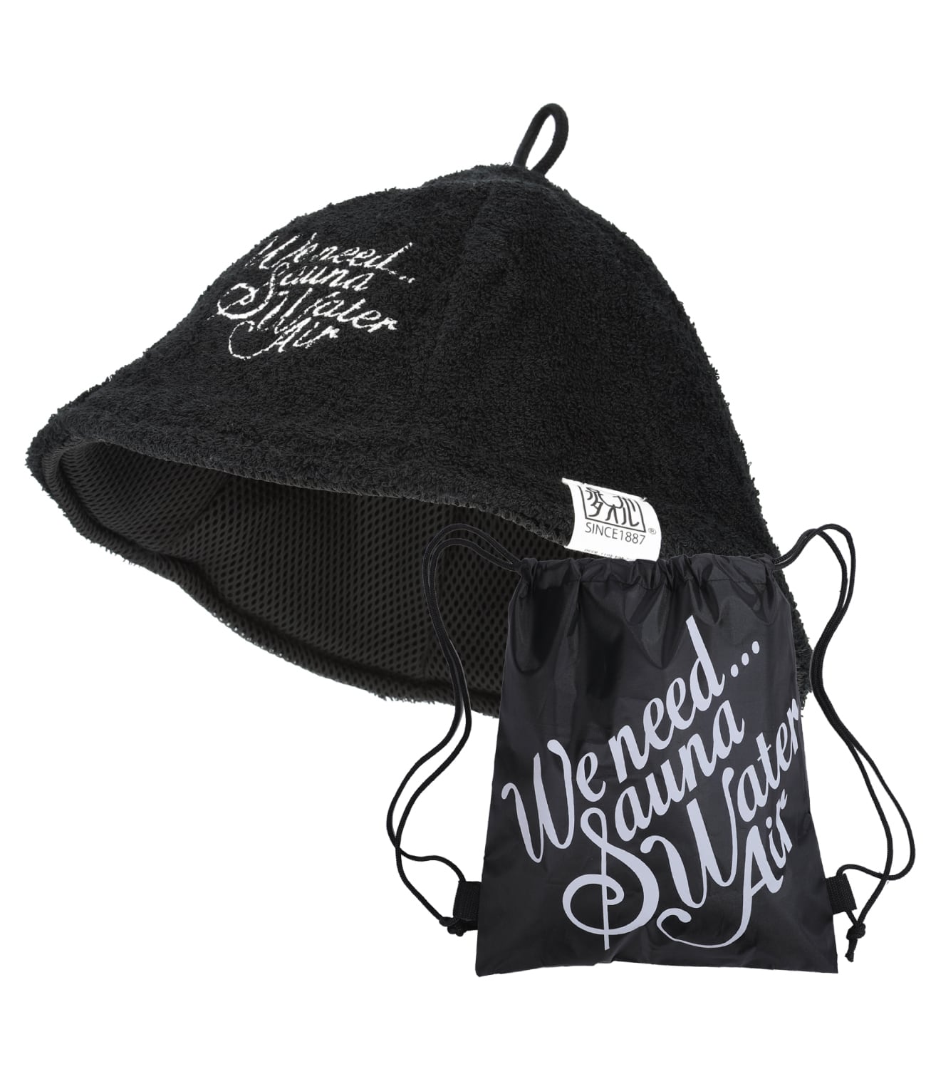 プレミアムサウナハット「Air」(ミッドナイトブラック)